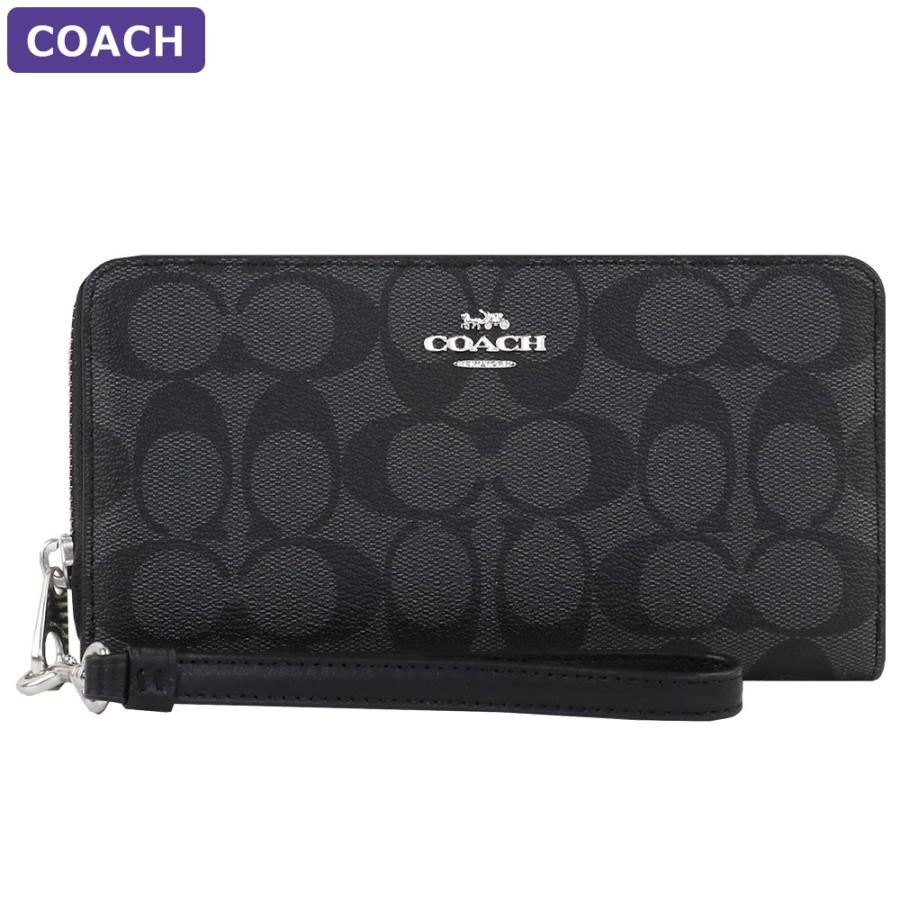 コーチ COACH 財布 長財布 C4452 SVTSQ ストラップ付 シグネチャー