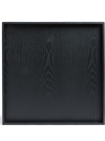 AYTM - large Unity wooden tray - unisex - Wood - One Size - Black