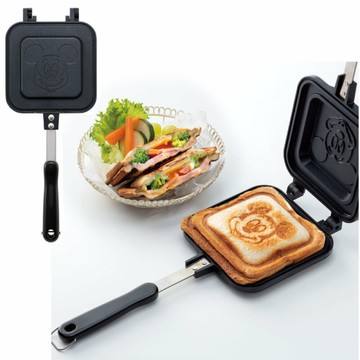 asdfkitty*米奇 熱壓吐司不沾烤盤-直火專用-日本正版商品