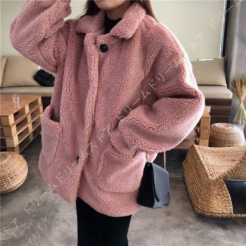 ふわふわボアブルゾン ボアジャケット アウター ジャケット ボア コート レディース 冬 冬服 秋冬物 韓国風 ショートコート ボア ブルゾン ピンク 通販 LINEポイント最大0.5%GET | LINEショッピング ふわふわボアブルゾン ボアジャケット アウター ジャケット ボア コート レディース 冬 冬服 秋冬物 韓国風 ショートコート ボア ブルゾン ピンク 通販 LINEポイント最大0.5%GET | LINEショッピング