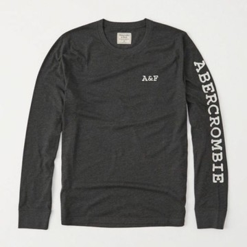 *最低價* AF a&f Abercrombie & Fitch 長T 灰色 0206
