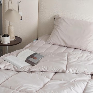 Homuro Feel Good 四季防敏護理薄被 暖灰色 Q/K