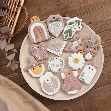 boho風糖霜餅乾 收涎餅乾餅