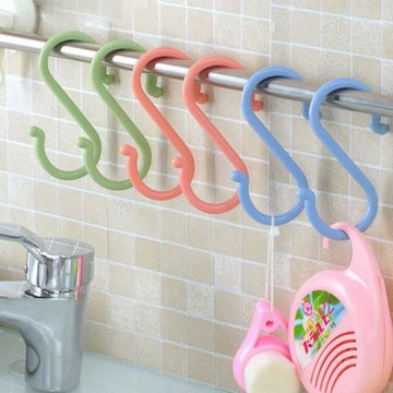 多功能塑膠S鉤 S勾 S掛鉤 S掛勾『中-10.5公分』6入裝【DN259】  123便利屋