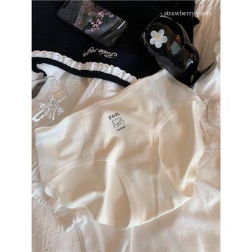 絲滑冰酪~網紗拼接女士無痕冰絲內褲女生女三角褲純棉襠夏季薄款