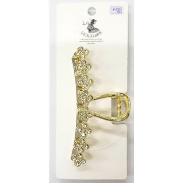 【100 Life Japan Can Do】JL花朵寶石髮夾(1入)