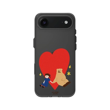 iPhone Air Clear (相機按鈕) 酷墨灰 - 咻咻熊 XiuXiubear - Always With You