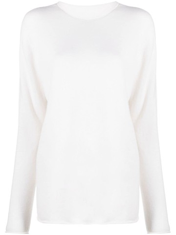 Le Tricot Perugia - fine-knit cashmere jumper - women - Cashmere - L - White