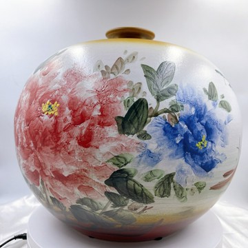 開運精選 ??鶯歌陶瓷 手工製作 有蓋特大圓甕  (富貴有餘) 手工彩繪聚寶甕 茶倉 系列 ???? 台灣MIT現貨