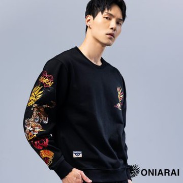 鬼洗 BLUE WAY – 和藝術鐙瓦靈虎大學長TEE(黑)