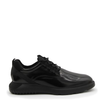 Hogan - Black Leather H600 Lace Up Shoes