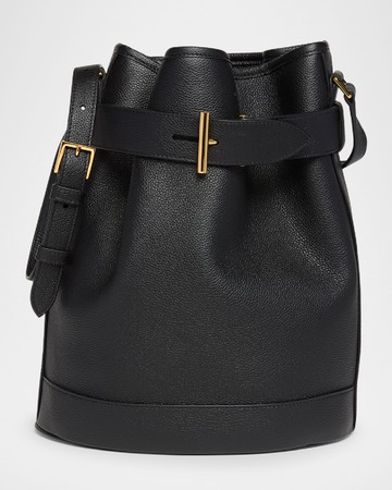 Tara Medium Bucket Bag in Grain Leather