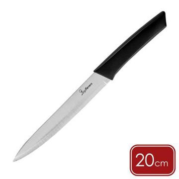 《Luigi Ferrero》歐洲 Prima不鏽鋼切肉刀(黑20cm) | 萬用廚刀