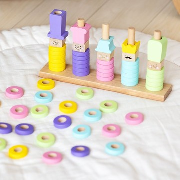 【WOODY PUDDY】積木圈圈建築王國 - 知育玩具