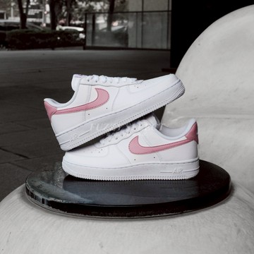 【逢甲FUZZY】W Nike Air Force 1 Pink 白粉 粉勾 DC9486-111