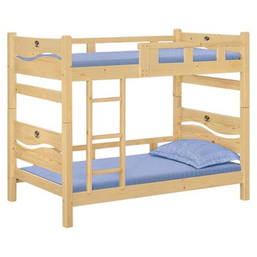 Boden-羅塔克3.5尺松木實木雙層床架(四分床板-不含床墊)