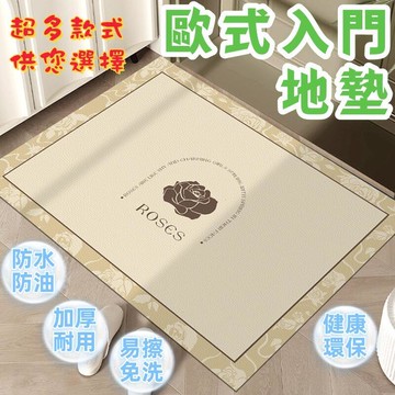 【全館免運】墊子 歐式入戶門地墊 入門地毯 家用門墊 進門門口玄關PVC可擦洗皮革腳墊