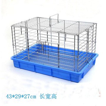 貓籠 不銹鋼電鍍兔子籠特大號兔籠豪華別墅垂耳兔養殖防噴尿『CM37179』