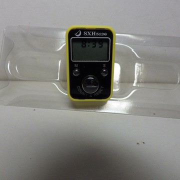 新款高品質l帶時間手指計數器手錶功能LED念佛計數器
