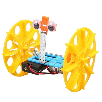 🌈「探夢科學」科技小製作材料國小小發明DIY兩輪平衡車機器人兒童科學玩具包