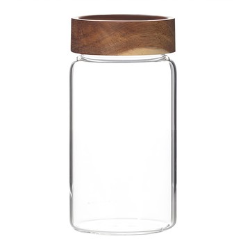 WORTH IT 渥思日式相思木密封玻璃罐580ml  1個  單件