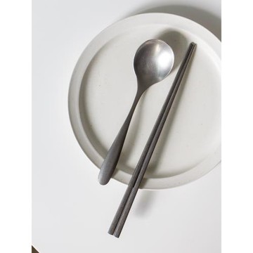 304不銹鋼做舊復古筷子勺子餐具西餐牛排刀甜品咖啡勺可進洗碗機