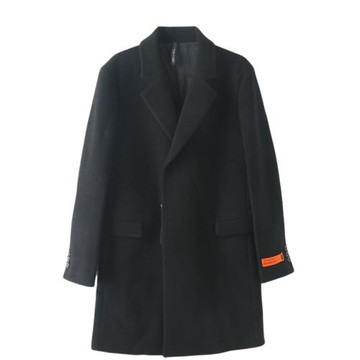 冬季新款  呢子大衣男士中長款英倫寬松羊毛呢外套加厚拉系列