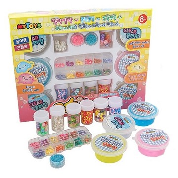 韓國 MYTOYS 史萊姆 果凍 禮盒 果汁假水 Q彈透態 奶油棉花糖 黏土 紓壓 兒童玩具　MY TOYS