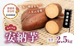 安納芋 生芋（2.5kg）| さつまいも サツマイモ 産地直送※2023年12月上旬～2024年4月下旬頃に順次発送予定