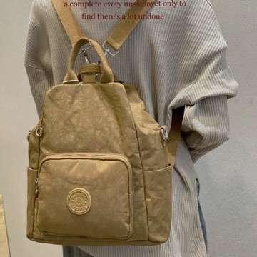 博卜四用多功能女背包防潑水休閑可單肩斜跨手提雙肩包輕便尼龍包