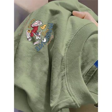 外貿專柜余貨撤回撿漏~特價奢侈款卡通純棉短袖T恤男女圓領上衣潮