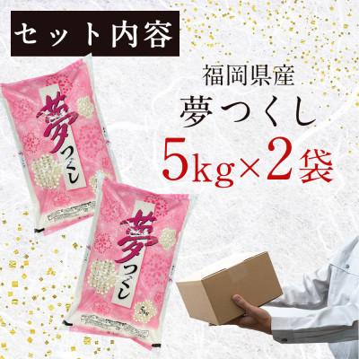 ふるさと納税 田川市 福岡の人気銘柄!!福岡県産夢つくし5kg×2袋(合計10kg)(田川市)