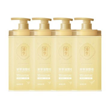 【澡享】茶萃液態皂(絲絨白茶)800g*4入