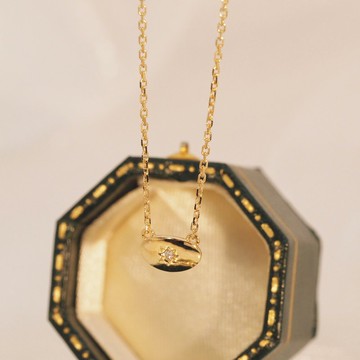 18K金鑽石星盾項鏈18K Gold Diamond Starry Shield Necklace