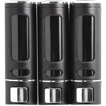 【日本代購】PREMM 三孔給皂機 380ml x 3 黑色