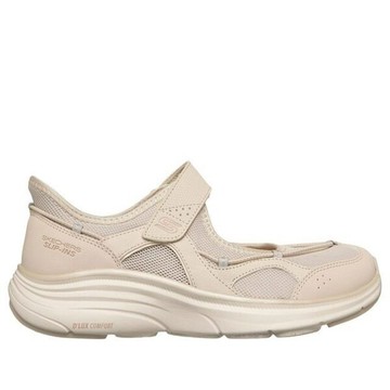 Skechers 思克威爾 D'Lux Comfort 2.0 [104495NAT] 女 休閒鞋 瑪莉珍鞋 瞬穿 米