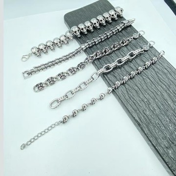 鈦鋼不掉色男女款 復古手鏈 INS 爆款 經典款式 復古風手鏈