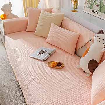 可水洗 乳膠 柔軟沙發墊  暖粉色  70 x 180cm