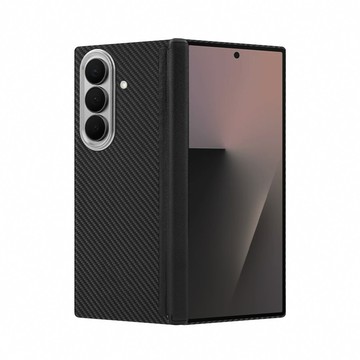 Z Fold8 / 7 / 6 系列殼 QinD SAMSUNG Z Fold 8 Ultra 凱夫拉碳纖維紋磁吸殼(套)-細紋