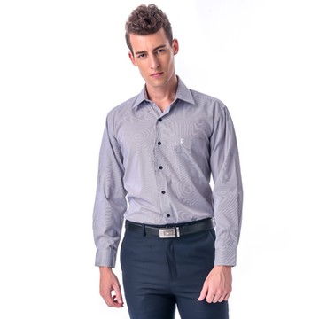 金安德森 黑白細線條長袖襯衫