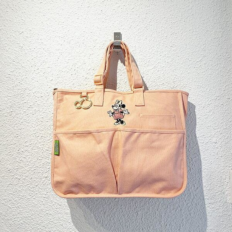 トータリーミニーマウス　トートバッグ トータリーミニー ミニーマウス トートバッグ 黒 水玉 ディズニー