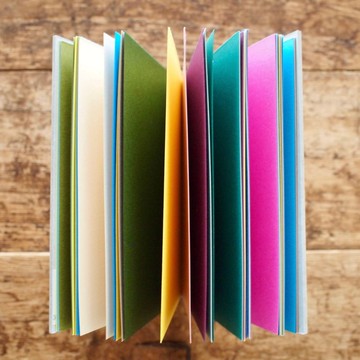 Bonami 彩色手帳 / 蠟線麻線 - 黑色 / 科普特裝訂手工筆記本