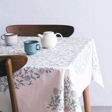 京都風呂敷包巾-和服包巾 三巾-花鳥更紗(白)