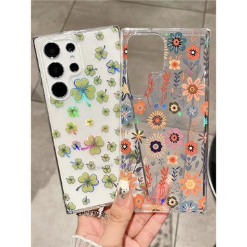 適用三星S24Ultra手機殼新款GalaxyS22/S22Plus透明硅膠印花殼s23+個性創意高級s23fe全包防摔s24女神保護套