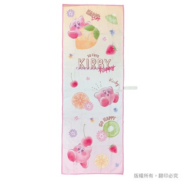 日本丸真 星之卡比 快乾輕巧浴巾（附掛繩） 閃亮水果_廠商直送