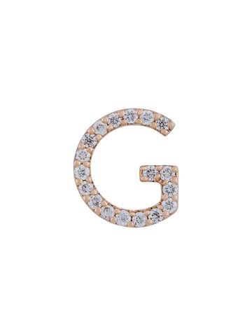 ALINKA - 18kt gold ALINKA ID diamond stud earring - women - Diamond/18kt Rose Gold - One Size - Metallic