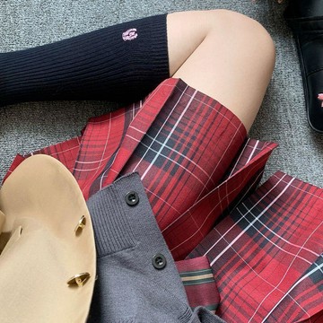 雨菲|免運 JK制服 JK套裝 短裙 百褶裙 水手服 日系jk制服原創正版校供修身半身格裙學生紅色辣妹百褶裙短裙學院