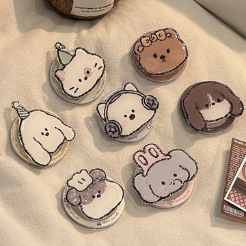 春季上新🌸桃園出貨🌸適用Magsafe磁吸支架可愛卡通小動物手機氣囊支架可伸縮便攜桌面