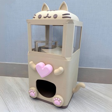 3D打印可愛貓貓扭蛋機 6cm扭蛋球及咖啡膠囊適用