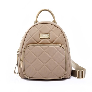 FOCUS菱格輕量防潑水真皮拼接尼龍包/手提/後背包-【共3色F7330】